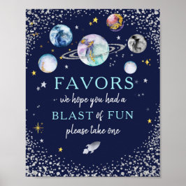 Blast of Roligt Space Galaxy favoriserar födelseda Poster