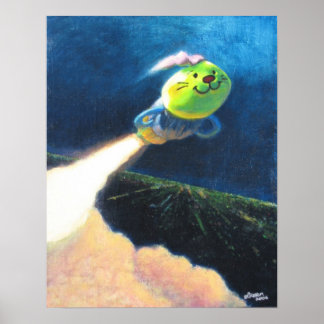 Blast off Caterpelare Friend! Skriv Poster