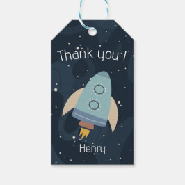 Blast Off First Resa runt Sol Första födelsedag Presentetikett