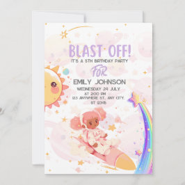 BLAST OFF Galaktiskt firande  Inbjudningar