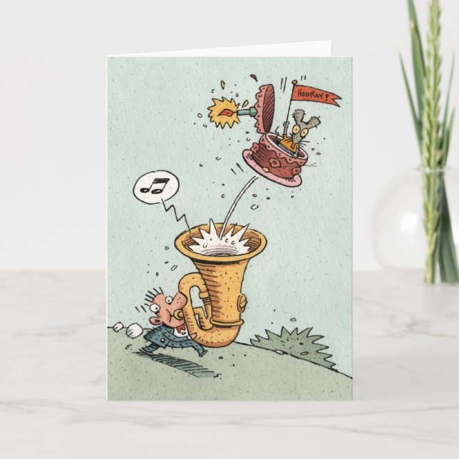 Blast på födelsedagen! kort (Framsida)