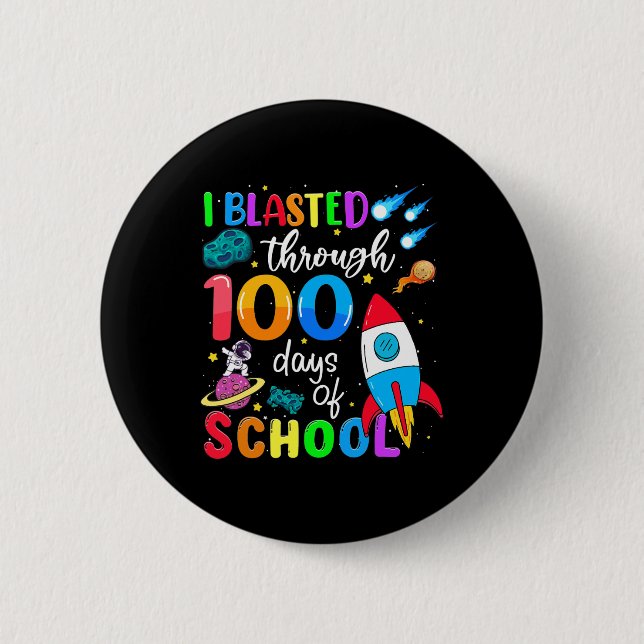 Blastad till 100 dagar med 100 dagars skolbesök knapp (Framsida)