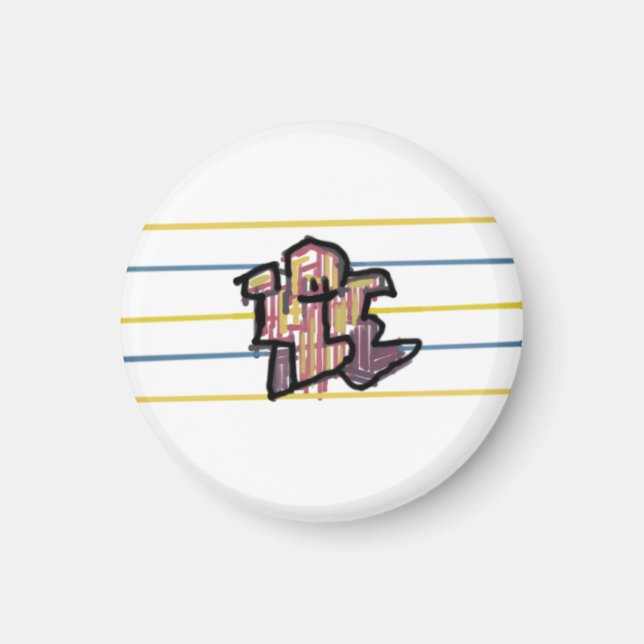Blåstång sommar glädje  magnet (Framsidan)