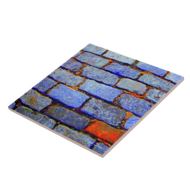 Blåsten (Blue) Tile/Trivet Kakelplatta (Sidan)