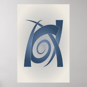 Blåstenelefant Poster