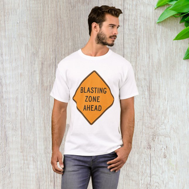 Blaster Zon Ahead Road Sign T Shirt (Skapare uppladdad)