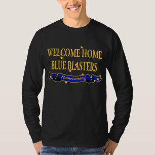 Blasters för välkomnandehemblått t shirt
