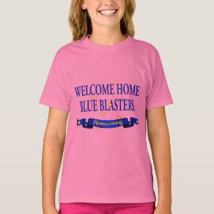 Blasters för välkomnandehemblått tee