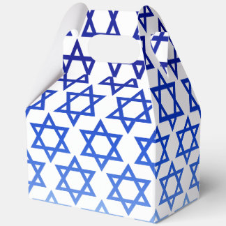 Blåstjärna för David Lycklig Hanukkah Favor Box Presentaskar