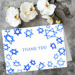 Blåstjärna för Roligt av vattenfärg Bat mitzvah av Tack Kort<br><div class="desc">Perfekt roligt TACK DIG att skicka efter en bat mitzvah, pub mitzvah eller annat judisk firande! Hand gjorde vattenfärgsgrafik åt dig på framsidan och på insidan. FULLT ANPASSADE! Klicka på "Anpassa" ovan om du vill redigera texten. Klicka på "Redigera med verktyg" för att justera typsnitt, färg och placeringar. Utformningen är...</div>