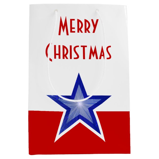 Blåstjärna, röd God jul (Framsidan)