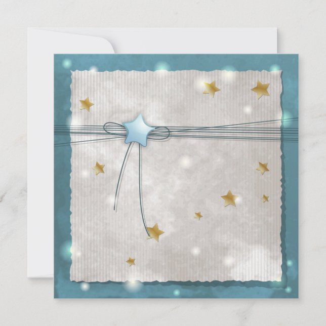 Blåstjärnig inbjudan (Framsida)