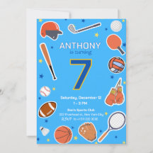 Blåstjärnig inbjudan till alla stjärnor på födelse