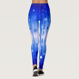 Blåstjärniga baljväxter av Independence day Leggings