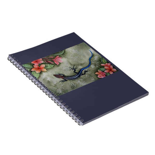 Blåstjärtad skink anteckningsbok (Högra Sidan)