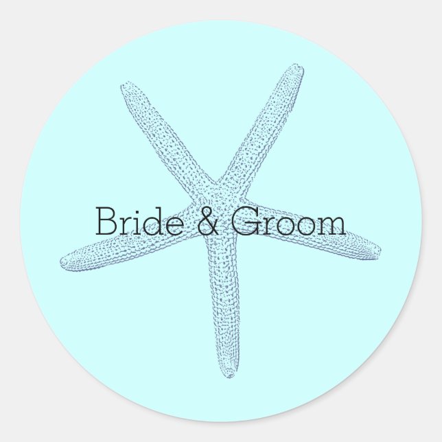 Blåstjärtfenad bläckfisk runt klistermärke (Framsida)