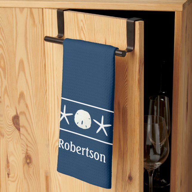 Blåstjärtfenad havskräfta och dollar kökshandduk (Thirds Fold)