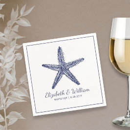 Blåstjärtfenad marulk från Rustic Nautical Beach W Pappersservett