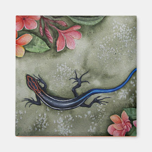 Blåstjärtskink Magnet