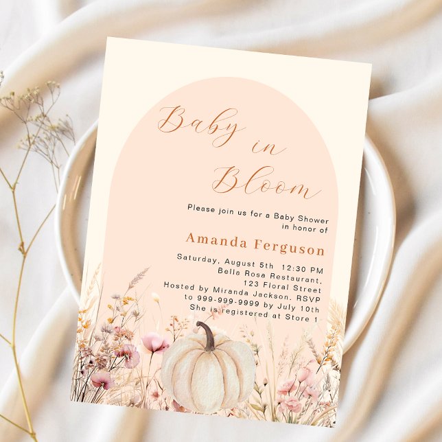 Blåstömningsbudget för Wildblommor Pumpkin-blomma  (Skapare uppladdad)