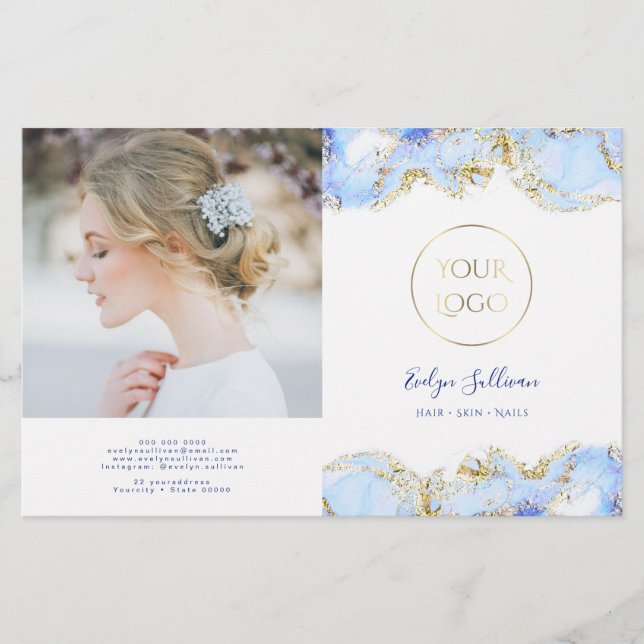 Blåstömningsdesign, dubbelsidig broschyr (Framsida)