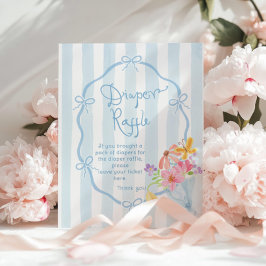 Blåstömningsdusch med skarvblått rand poster