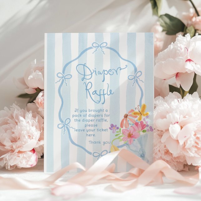 Blåstömningsdusch med skarvblått rand poster (Skapare uppladdad)