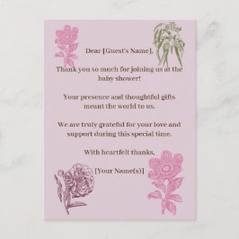 Blåstömningsprogram för botaniska Peony Eucalyptus Vykort