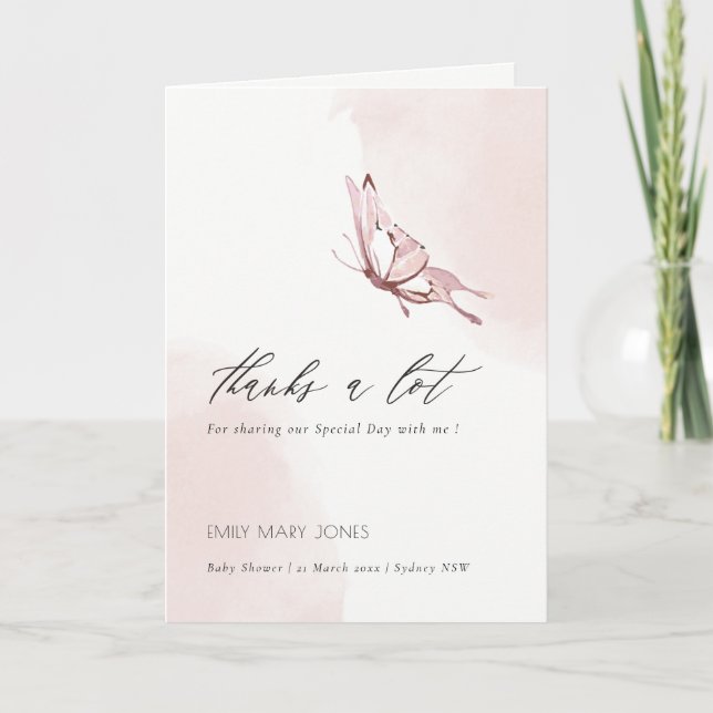 Blåstömningsprogram för  Gräs-vattenfärg Tack Kort (Framsida)