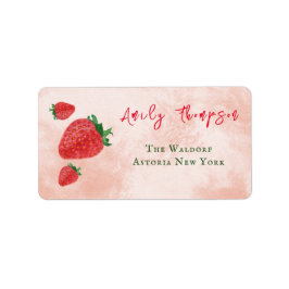 Blåstömningsprogram för rött jordgubbsrött Grönt Adressetikett