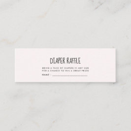 Blåstömningsraffel för rosa av elefant Babydusch Mini Visitkort