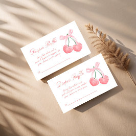 Blåstömningsraffel från Cherry rosa coquette babyd Tilläggskort