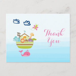 Blåstömningsstöd för Cute Whimsique Zoo Animal Ark Vykort