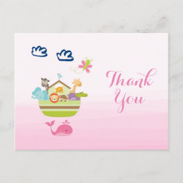 Blåstömningsstöd för Cute Whimsique Zoo Animal Ark Vykort