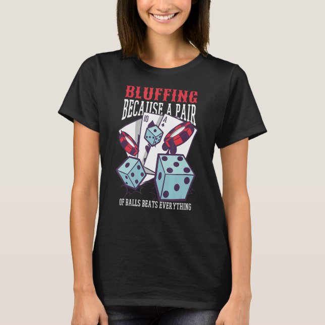 Blåstöt för att Bollar slår allt T Shirt (Framsida)