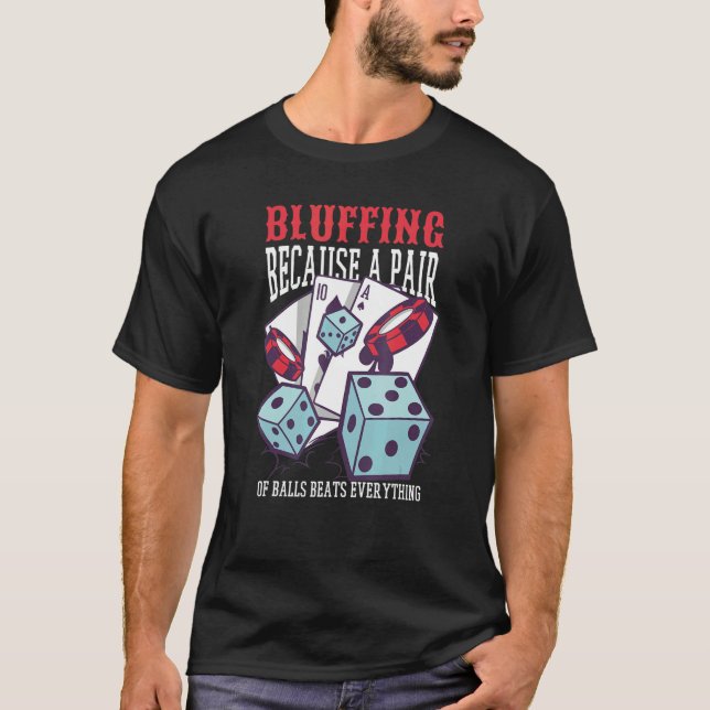 Blåstöt för att Bollar slår allt  T Shirt (Framsida)
