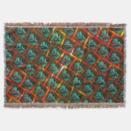 Blåstötad öga, kvadratisk, vild eller rött grav filt