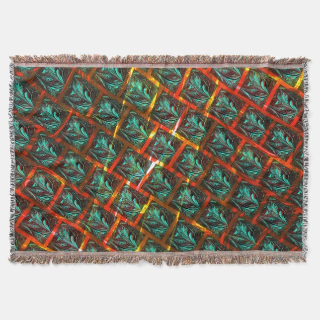 Blåstötad öga, kvadratisk, vild eller rött grav filt (Framsidan)