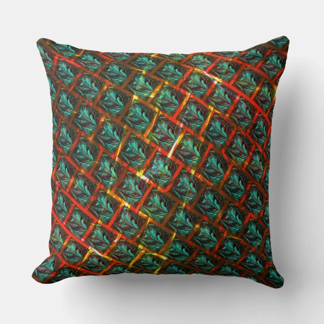 Blåstötad öga, kvadratisk, vild eller rött grav kudde (Framsida)