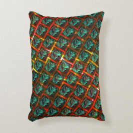 Blåstötad öga, kvadratisk, vild eller rött grav prydnadskudde