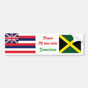 Blåstötfångare av brittisk jamaica bildekal