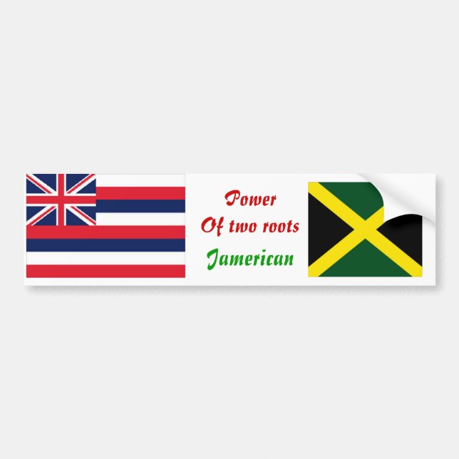 Blåstötfångare av brittisk jamaica bildekal (Framsidan)