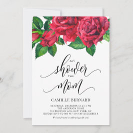 Blåstötningsskugga i Röd ros Inbjudningar