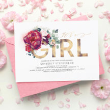 Blåstövel för Burgundy Red Blommigt Guld Glitter