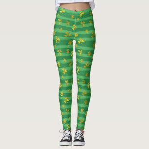 Blåstövlar av gyllene schaktmassor leggings