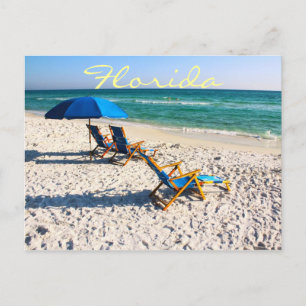 Blåstrandstolar i Florida Vykort