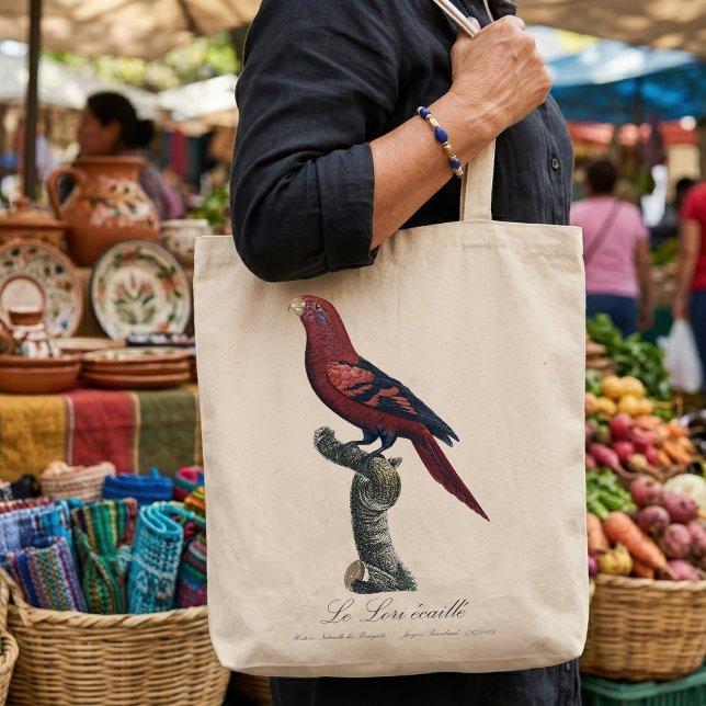 Blåstrimig lorikit, Trichoglossus reticulatus Tygkasse (Blue-Streaked Lory, Trichoglossus reticulatus. Tote Bag)
