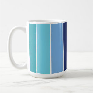 Blåstrimlad Kaffemugg