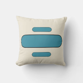 Blåstrimlad kvadratisk fyllning för elegant - mini kudde