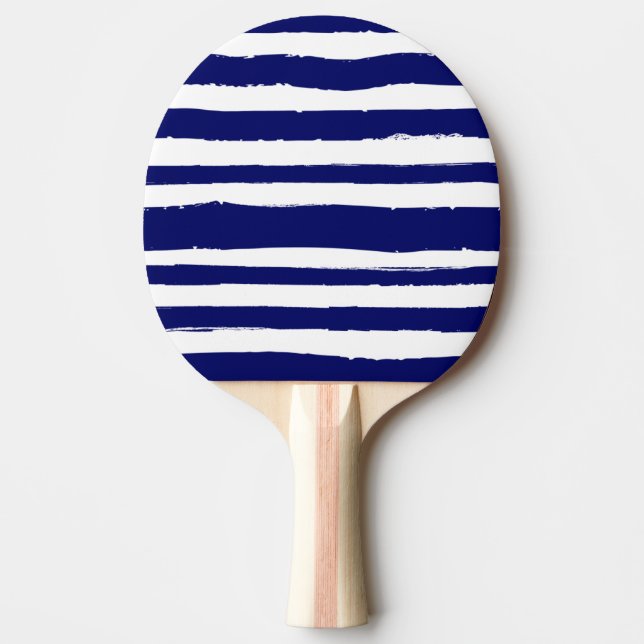 Blåstrimlad marin pingisracket (Framsidan)